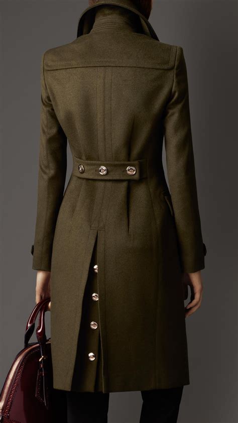 burberry women's brickhill military style coat|Burberry trench coat military.